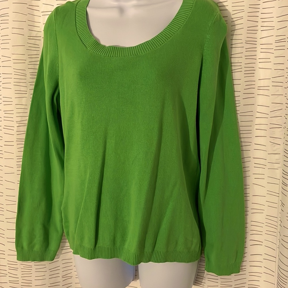 Ann Taylor Loft Lime green sweater